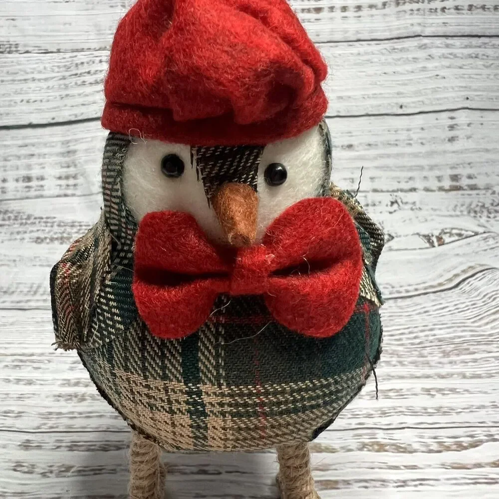 Target 2015 Wondershop Green Plaid Bird Red Beret Bowtie Spritz Winter Christmas